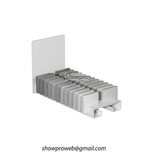 Tile display shelf granite sample displays