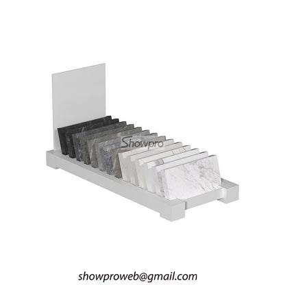 Countertop tile sample display stand for granite