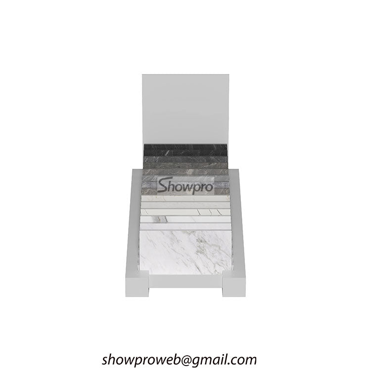 Countertop tile sample display stand for granite