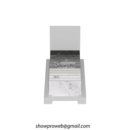 Countertop tile sample display stand for granite