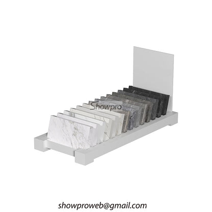 Countertop tile sample display stand for granite