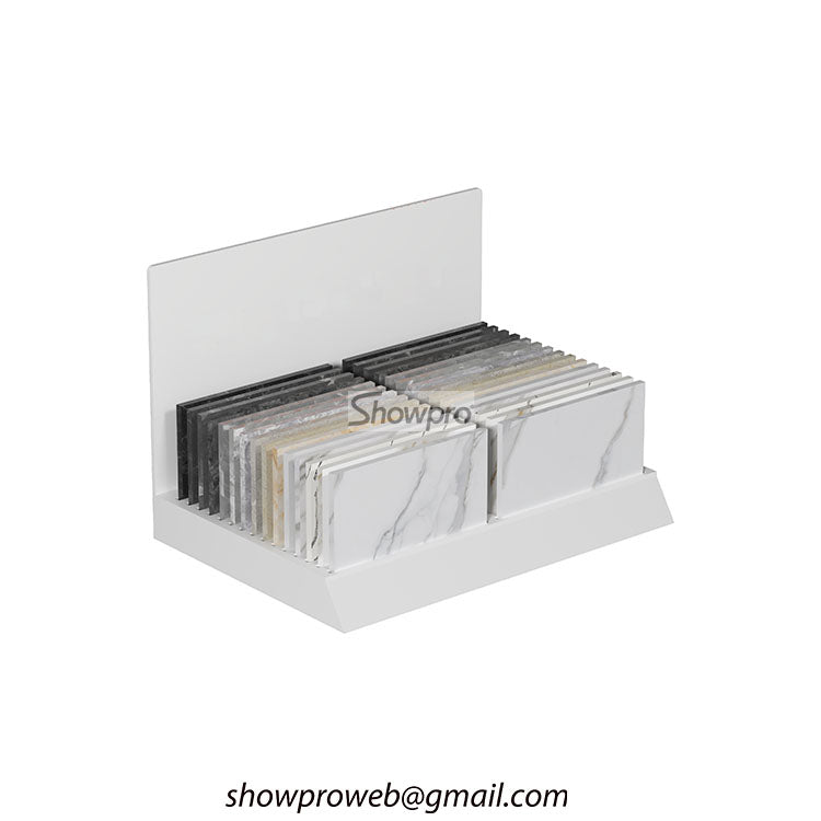 Showroom tile sample countertop display stands