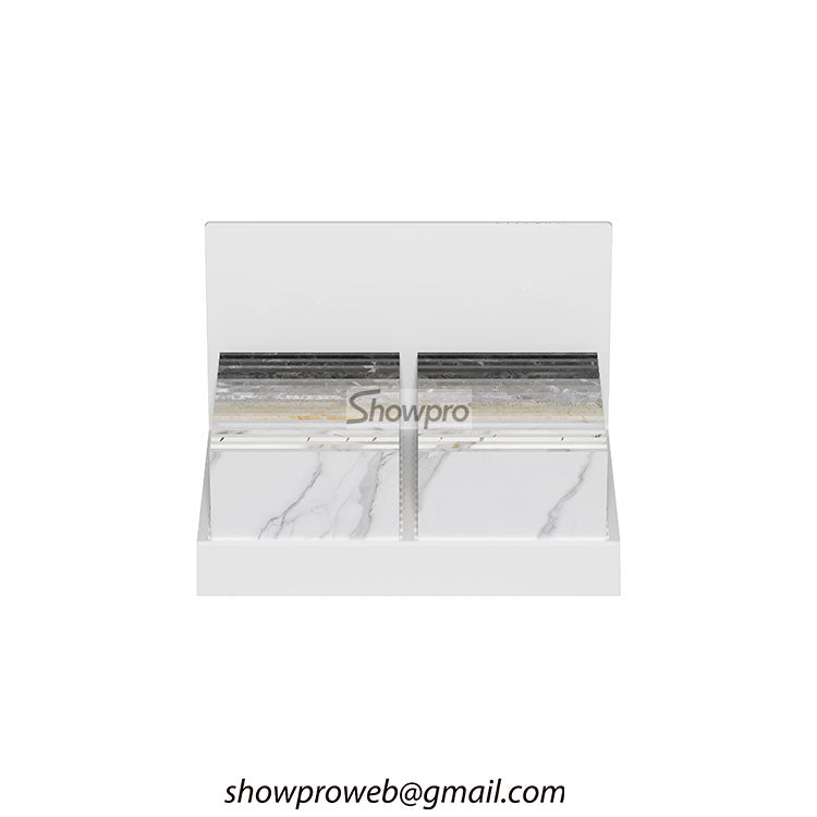 Showroom tile sample countertop display stands