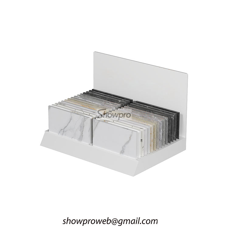 Showroom tile sample countertop display stands