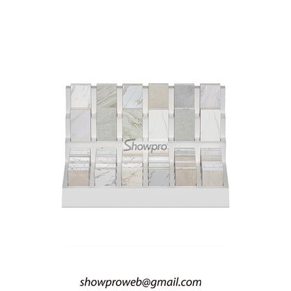 Multi-slot countertop stand for 4x4 tile samples
