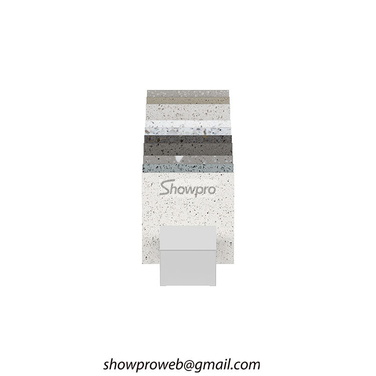 Custom metal stone sample holder for showroom