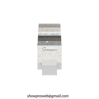 Custom metal stone sample holder for showroom