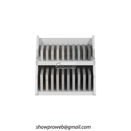 Mini marble tile desktop display rack for office use