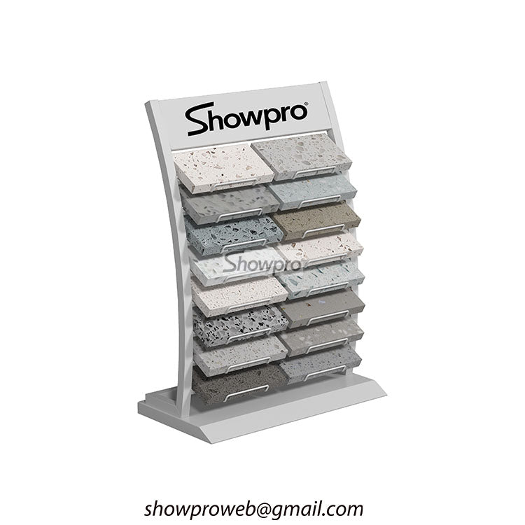 Portable desktop tile sample display stand