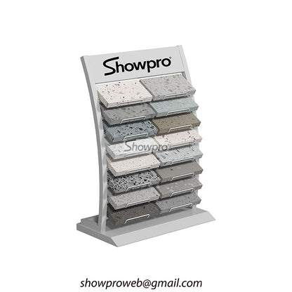 Portable desktop tile sample display stand