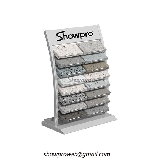 Portable desktop tile sample display stand