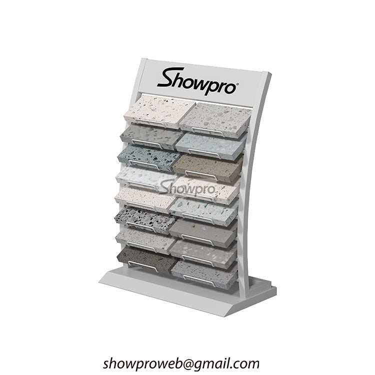 Portable desktop tile sample display stand