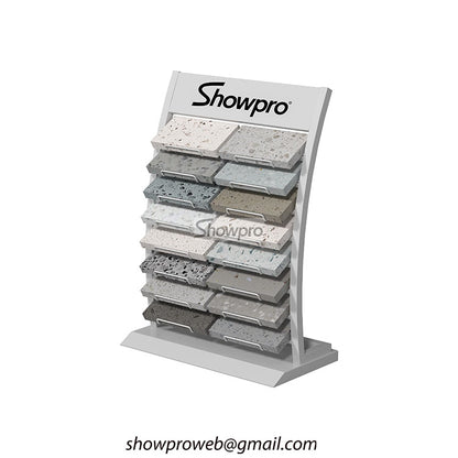 Portable desktop tile sample display stand