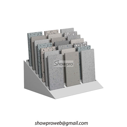 Durable floor display shelves stone display stands