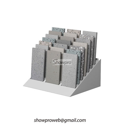 Durable floor display shelves stone display stands