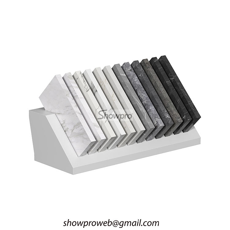 Decorative tile display stand tile rack