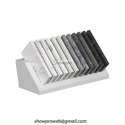 Decorative tile display stand tile rack