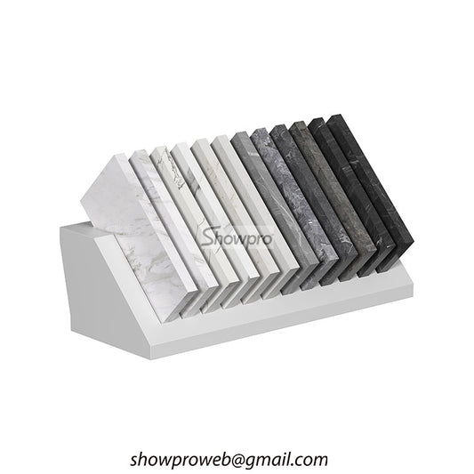 Decorative tile display stand tile rack