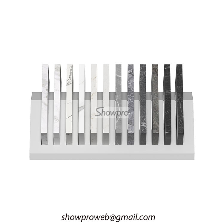 Decorative tile display stand tile rack