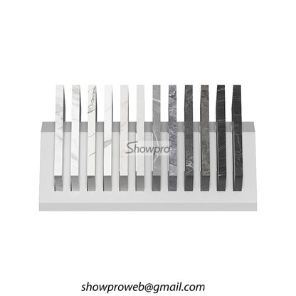 Decorative tile display stand tile rack