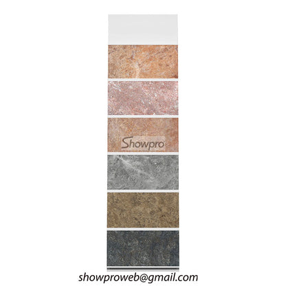 Retail floor standing display for marble tiles
