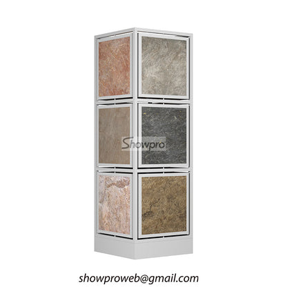 Interior design showroom stone sample display ideas