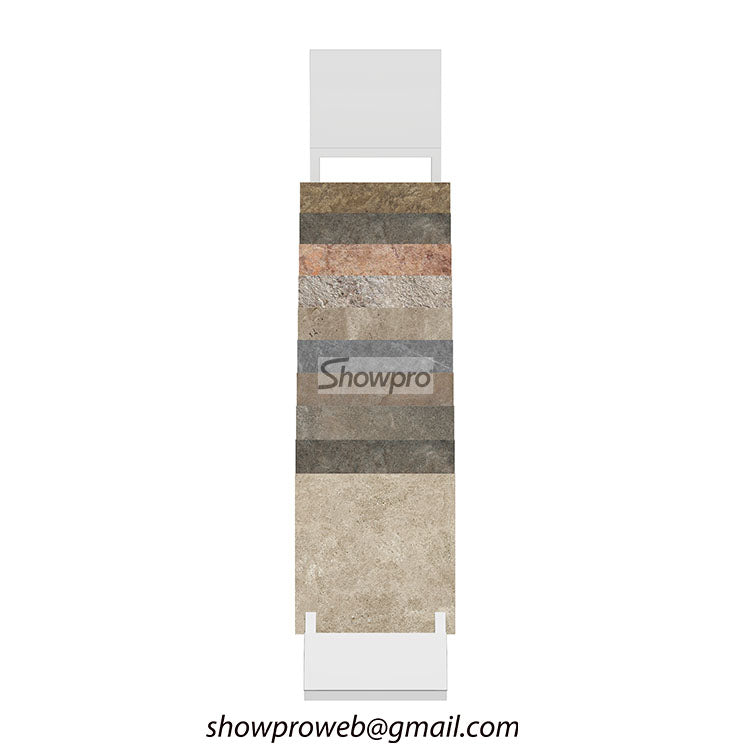 Heavy duty ceramic and marble tile display shelf