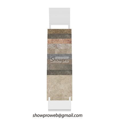 Heavy duty ceramic and marble tile display shelf