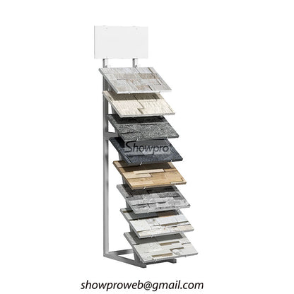 Custom size cultural stone tile display stand