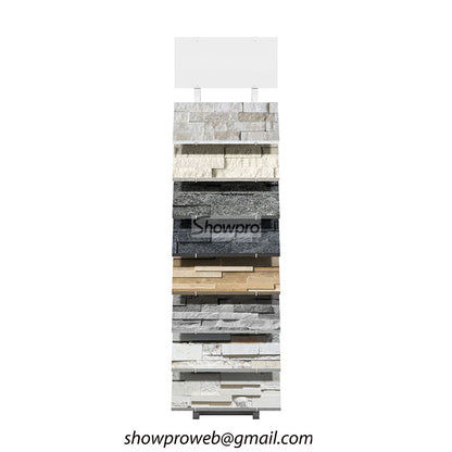 Custom size cultural stone tile display stand