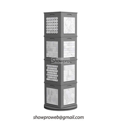 Retail glass mosaic tile sample display stand