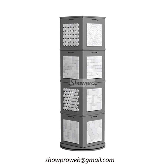 Retail glass mosaic tile sample display stand