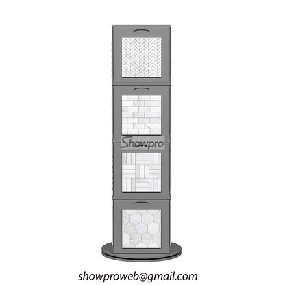 Retail glass mosaic tile sample display stand