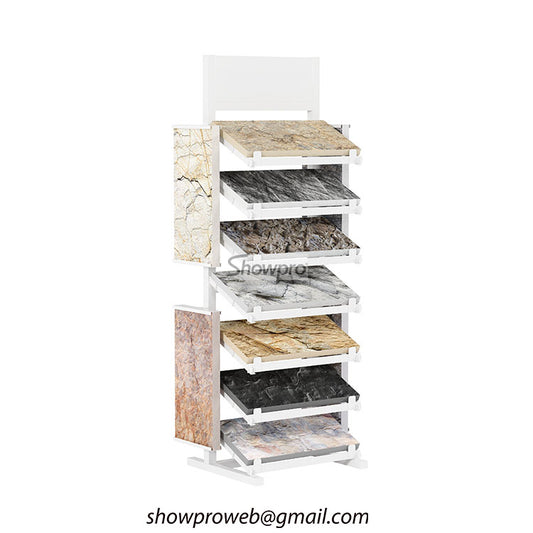 Outdoor waterproof display racks for cultural stone