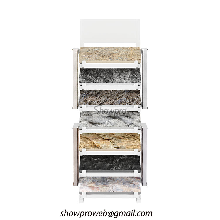 Outdoor waterproof display racks for cultural stone