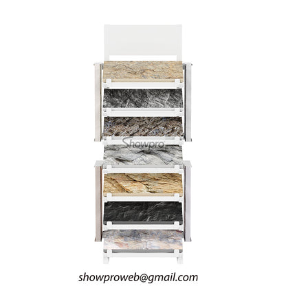 Outdoor waterproof display racks for cultural stone