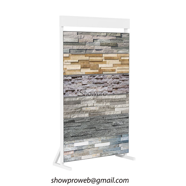 Stone sample display stand for exhibitions