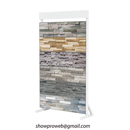 Stone sample display stand for exhibitions