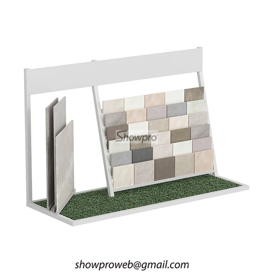 Tile showroom display stand ideas for small space