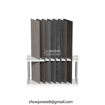 Customized wood floor display racks