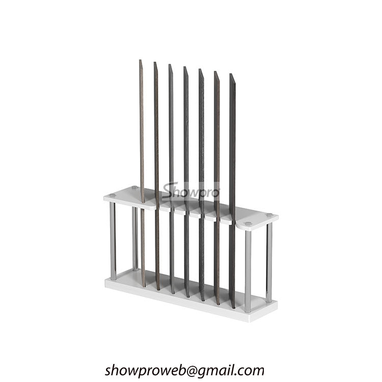 Customized wood floor display racks
