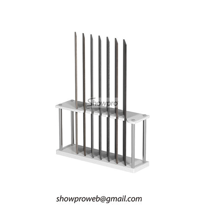 Customized wood floor display racks