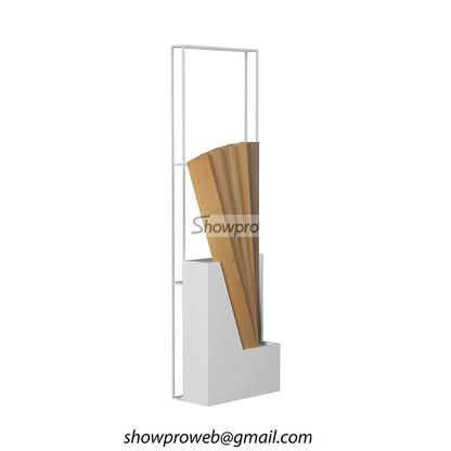 wooden floor samples display stand for showrooms