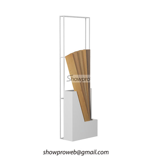wooden floor samples display stand for showrooms