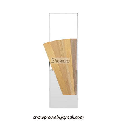 wooden floor samples display stand for showrooms