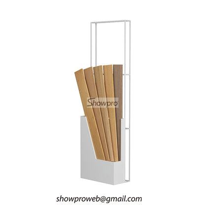 wooden floor samples display stand for showrooms