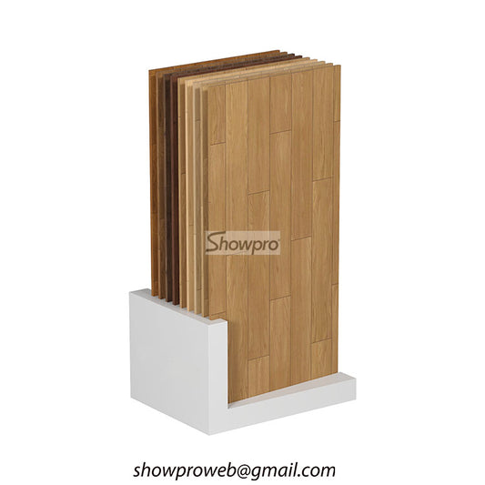 wood flooring display rack sample display stand