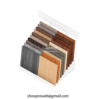 Custom wood floor display stand manufacturer