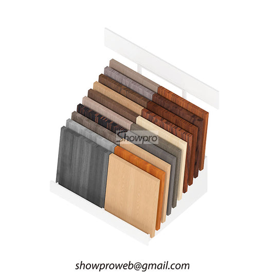 Custom wood floor display stand manufacturer