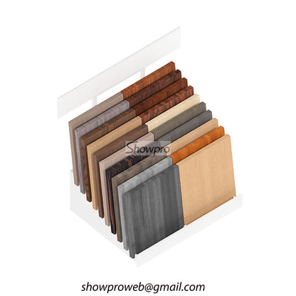 Custom wood floor display stand manufacturer